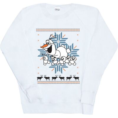 Disney Bluza Damska / Damska Frozen Christmas Olaf I Bałwany (XXL (193cm) / Ciepły Biały) Disney Bluza Damska / Damska Frozen Christmas Olaf I Bałwany (XXL (193cm) / Ciepły Biały)