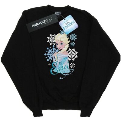 Disney Bluza Damska / Damska Frozen Elsa Snowflakes (XXL (193cm) / Czarny) Disney Bluza Damska / Damska Frozen Elsa Snowflakes (XXL (193cm) / Czarny)