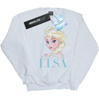 Disney Bluza Damska / Damska Frozen Elsa Z Portretem Płatka Śniegu (M / Ciepły Biały) Disney Bluza Damska / Damska Frozen Elsa Z Portretem Płatka Śniegu (M / Ciepły Biały)
