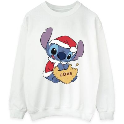 Disney Bluza Damska / Damska Lilo And Stitch Christmas Love Biscuit (L / Ciepły Biały) Disney Bluza Damska / Damska Lilo And Stitch Christmas Love Biscuit (L / Ciepły Biały)