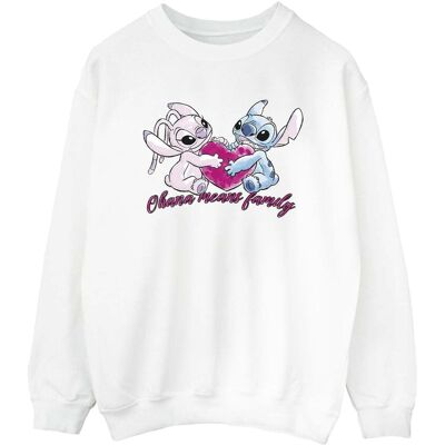 Disney Bluza Damska / Damska Lilo And Stitch Ohana Heart With Angel (L / Ciepły Biały) Disney Bluza Damska / Damska Lilo And Stitch Ohana Heart With Angel (L / Ciepły Biały)