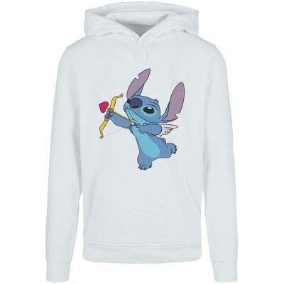 Disney Bluza Damska / Damska Lilo And Stitch Stitch Cupid Valentines Hoodie (L / Ciepły Biały) Disney Bluza Damska / Damska Lilo And Stitch Stitch Cupid Valentines Hoodie (L / Ciepły Biały)