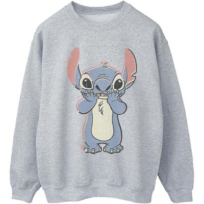 Disney Bluza Damska / Damska Lilo And Stitch Z Dużym Nadrukiem (S (52-55 Cm) / Jasnoszary) Disney Bluza Damska / Damska Lilo And Stitch Z Dużym Nadrukiem (S (52-55 Cm) / Jasnoszary)