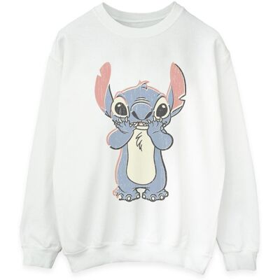 Disney Bluza Damska / Damska Lilo And Stitch Z Dużym Nadrukiem (XXL (193cm) / Ciepły Biały) Disney Bluza Damska / Damska Lilo And Stitch Z Dużym Nadrukiem (XXL (193cm) / Ciepły Biały)