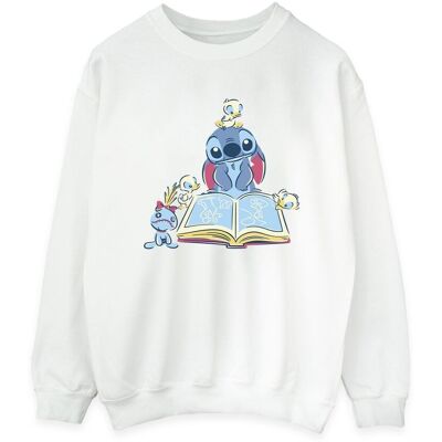 Disney Bluza Damska / Damska Lilo & Stitch Reading A Book (XL 8,5-9 / Ciepły Biały) Disney Bluza Damska / Damska Lilo & Stitch Reading A Book (XL 8,5-9 / Ciepły Biały)