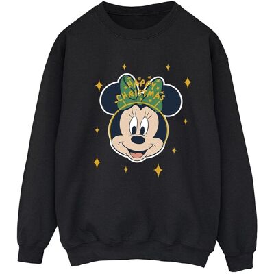 Disney Bluza Damska / Damska Minnie Mouse Happy Christmas (S (52-55 Cm) / Czarny) Disney Bluza Damska / Damska Minnie Mouse Happy Christmas (S (52-55 Cm) / Czarny)