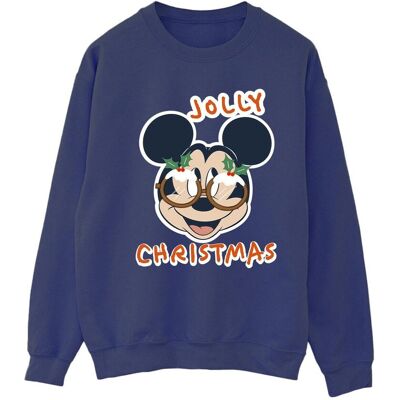 Disney Bluza Damska / Damska Myszka Miki Wesołe Świąteczne Okulary (M / Granatowy) Disney Bluza Damska / Damska Myszka Miki Wesołe Świąteczne Okulary (M / Granatowy)