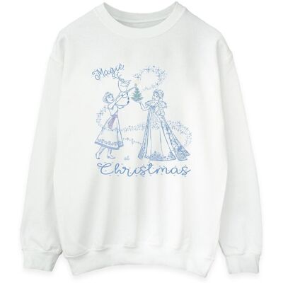 Disney Bluza Damska Frozen Magic Christmas (S (52-55 Cm) / Ciepły Biały) Disney Bluza Damska Frozen Magic Christmas (S (52-55 Cm) / Ciepły Biały)