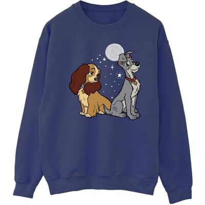 Disney Bluza Męska Lady And The Tramp Moon (M / Granatowy) Disney Bluza Męska Lady And The Tramp Moon (M / Granatowy)