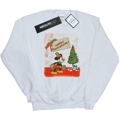 Disney Bluza Świąteczna Damska / Damska Myszka Miki W Stylu Vintage (S (52-55 Cm) / Ciepły Biały) Disney Bluza Świąteczna Damska / Damska Myszka Miki W Stylu Vintage (S (52-55 Cm) / Ciepły Biały)