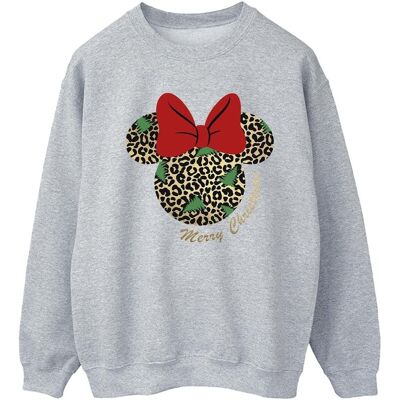 Disney Bluza Świąteczna Damska / Damska Myszka Minnie W Panterkę (L / Jasnoszary) Disney Bluza Świąteczna Damska / Damska Myszka Minnie W Panterkę (L / Jasnoszary)