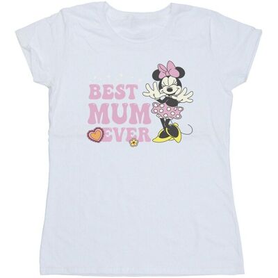 Disney Damska Bawełniana Koszulka Best Mum Ever (L / Ciepły Biały) Disney Damska Bawełniana Koszulka Best Mum Ever (L / Ciepły Biały)