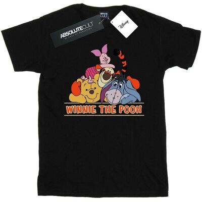 Disney Damska Bawełniana Koszulka Typu Boyfriend Z Grupy Kubuś Puchatek (3XL / Czarny) Disney Damska Bawełniana Koszulka Typu Boyfriend Z Grupy Kubuś Puchatek (3XL / Czarny)