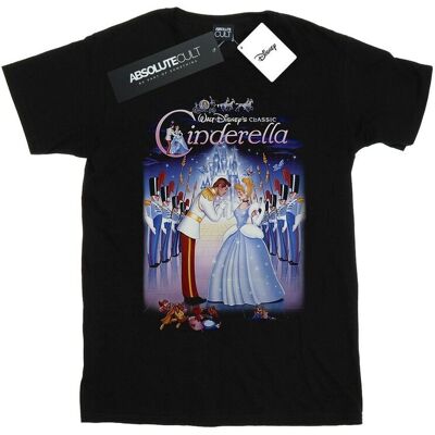 Disney Damska Bawełniana Koszulka Typu Boyfriend Z Plakatem Kopciuszka (3XL / Czarny) Disney Damska Bawełniana Koszulka Typu Boyfriend Z Plakatem Kopciuszka (3XL / Czarny)