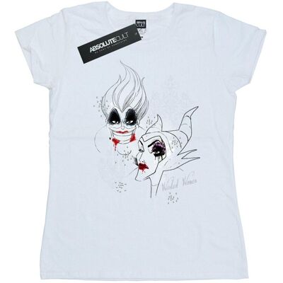 Disney Damska Bawełniana Koszulka Wicked Villains (XL 8,5-9 / Ciepły Biały) Disney Damska Bawełniana Koszulka Wicked Villains (XL 8,5-9 / Ciepły Biały)