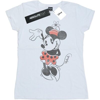 Disney Damska Bawełniana Koszulka Z Falującą Myszką Minnie (L / Ciepły Biały) Disney Damska Bawełniana Koszulka Z Falującą Myszką Minnie (L / Ciepły Biały)