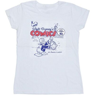 Disney Damska Bawełniana Koszulka Z Komiksami Kaczora Donalda (M / Ciepły Biały) Disney Damska Bawełniana Koszulka Z Komiksami Kaczora Donalda (M / Ciepły Biały)