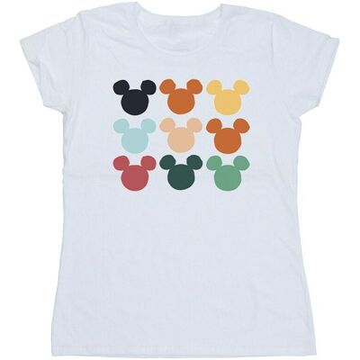 Disney Damska Bawełniana Koszulka Z Kwadratowymi Głowami Myszki Miki (S (52-55 Cm) / Ciepły Biały) Disney Damska Bawełniana Koszulka Z Kwadratowymi Głowami Myszki Miki (S (52-55 Cm) / Ciepły Biały)