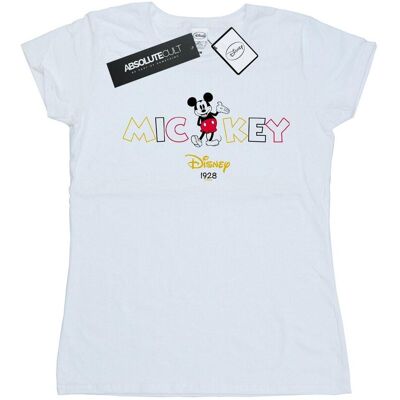Disney Damska Bawełniana Koszulka Z Myszką Miki 1928 (M / Ciepły Biały) Disney Damska Bawełniana Koszulka Z Myszką Miki 1928 (M / Ciepły Biały)