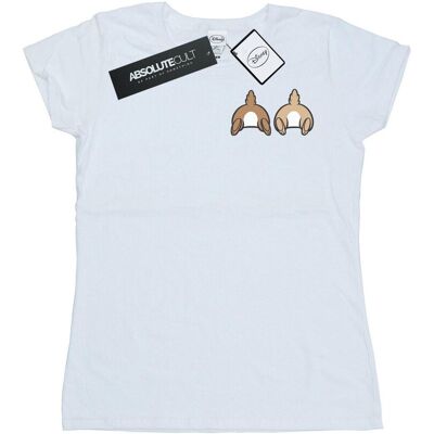 Disney Damska Bawełniana Koszulka Z Nadrukiem Chip N Dale Z Tyłu Na Piersi (S (52-55 Cm) / Ciepły Biały) Disney Damska Bawełniana Koszulka Z Nadrukiem Chip N Dale Z Tyłu Na Piersi (S (52-55 Cm) / Ciepły Biały)