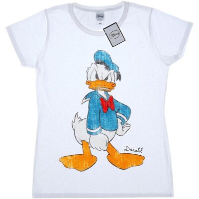 Disney Damska Bawełniana Koszulka Z Wściekłym Kaczorem Donaldem (XL 8,5-9 / Ciepły Biały) Disney Damska Bawełniana Koszulka Z Wściekłym Kaczorem Donaldem (XL 8,5-9 / Ciepły Biały)