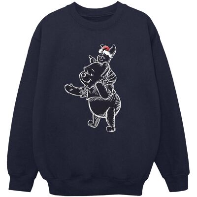 Disney Damska Bluza Świąteczna Z Prosiaczkiem Z Kubusia Puchatka (3XL / Granatowy) Disney Damska Bluza Świąteczna Z Prosiaczkiem Z Kubusia Puchatka (3XL / Granatowy)