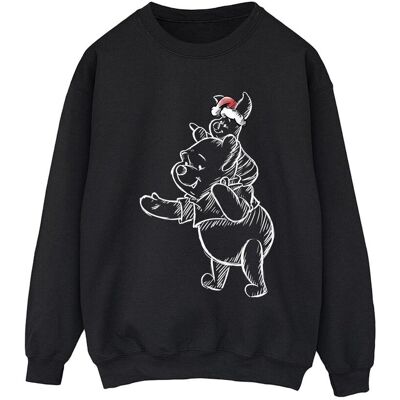Disney Damska Bluza Świąteczna Z Prosiaczkiem Z Kubusia Puchatka (XXXXS / Czarny) Disney Damska Bluza Świąteczna Z Prosiaczkiem Z Kubusia Puchatka (XXXXS / Czarny)