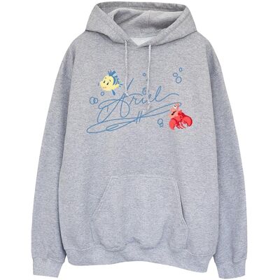 Disney Damska Bluza Z Kapturem Ariel Mała Syrenka (XL 8,5-9 / Jasnoszary) Disney Damska Bluza Z Kapturem Ariel Mała Syrenka (XL 8,5-9 / Jasnoszary)