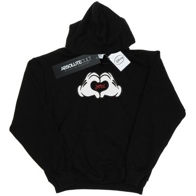 Disney Damska Bluza Z Kapturem Mickey Mouse Loves You (XL 8,5-9 / Czarny) Disney Damska Bluza Z Kapturem Mickey Mouse Loves You (XL 8,5-9 / Czarny)