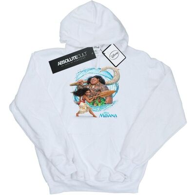 Disney Damska Bluza Z Kapturem Moana And Maui Wave (L / Ciepły Biały) Disney Damska Bluza Z Kapturem Moana And Maui Wave (L / Ciepły Biały)