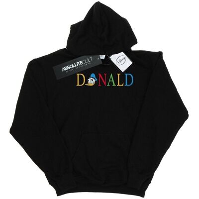 Disney Damska Bluza Z Kapturem Z Literami Kaczora Donalda (L / Czarny) Disney Damska Bluza Z Kapturem Z Literami Kaczora Donalda (L / Czarny)