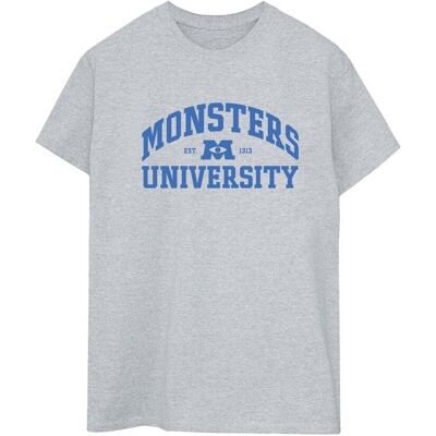 Disney Damska / Damska Bawełniana Koszulka Boyfriend Z Logo Monsters University (XXXXXS / Jasnoszary) Disney Damska / Damska Bawełniana Koszulka Boyfriend Z Logo Monsters University (XXXXXS / Jasnoszary)