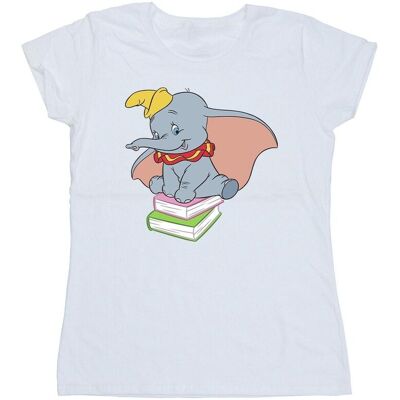 Disney Damska / Damska Bawełniana Koszulka Dumbo Siedząca Na Książkach (XL 8,5-9 / Ciepły Biały) Disney Damska / Damska Bawełniana Koszulka Dumbo Siedząca Na Książkach (XL 8,5-9 / Ciepły Biały)