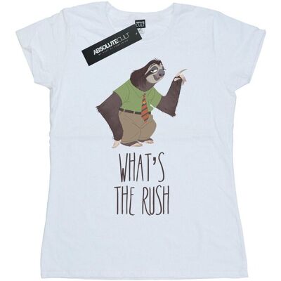 Disney Damska / Damska Bawełniana Koszulka Zootropolis What´s The Rush (XL 8,5-9 / Ciepły Biały) Disney Damska / Damska Bawełniana Koszulka Zootropolis What´s The Rush (XL 8,5-9 / Ciepły Biały)