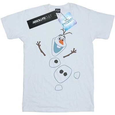 Disney Damska / Damska Frozen Olaf Zdekonstruowana Bawełniana Koszulka Typu Boyfriend (XXXXXS / Ciepły Biały) Disney Damska / Damska Frozen Olaf Zdekonstruowana Bawełniana Koszulka Typu Boyfriend (XXXXXS / Ciepły Biały)