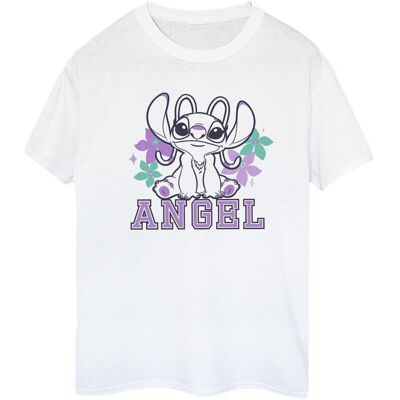 Disney Damska / Damska Koszulka Lilo & Stitch Angel Cotton Boyfriend T-Shirt (S (52-55 Cm) / Ciepły Biały) Disney Damska / Damska Koszulka Lilo & Stitch Angel Cotton Boyfriend T-Shirt (S (52-55 Cm) / Ciepły Biały)