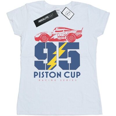 Disney Damska Koszulka Bawełniana Cars Piston Cup 95 (L / Ciepły Biały) Disney Damska Koszulka Bawełniana Cars Piston Cup 95 (L / Ciepły Biały)