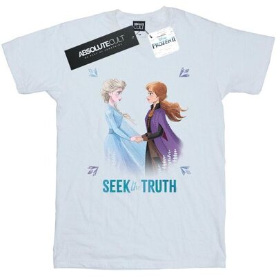 Disney Elsa Anna Frozen 2 Bawełniana boyfriend koszulka biała 5XL - Koszulka Disney Elsa Anna Frozen 2 Bawełniana boyfriend koszulka biała 5XL - Koszulka