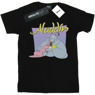 Disney Koszulka Damska / Damska Aladdin Genie Wishing Dude Cotton Boyfriend T-Shirt (3XL / Czarny) Disney Koszulka Damska / Damska Aladdin Genie Wishing Dude Cotton Boyfriend T-Shirt (3XL / Czarny)
