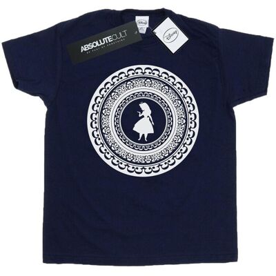 Disney Koszulka Damska / Damska Alice In Wonderland Circle Cotton Boyfriend T-Shirt (3XL / Granatowy) Disney Koszulka Damska / Damska Alice In Wonderland Circle Cotton Boyfriend T-Shirt (3XL / Granatowy)