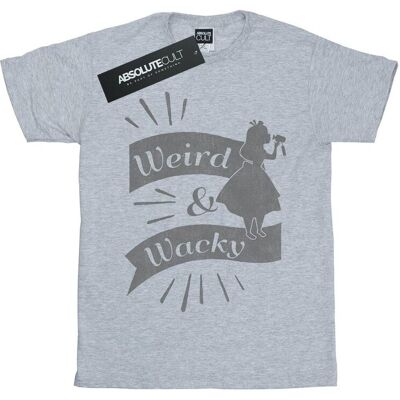 Disney Koszulka Damska / Damska Alice In Wonderland Weird And Wacky Cotton Boyfriend T-Shirt (S (52-55 Cm) / Jasnoszary) Disney Koszulka Damska / Damska Alice In Wonderland Weird And Wacky Cotton Boyfriend T-Shirt (S (52-55 Cm) / Jasnoszary)