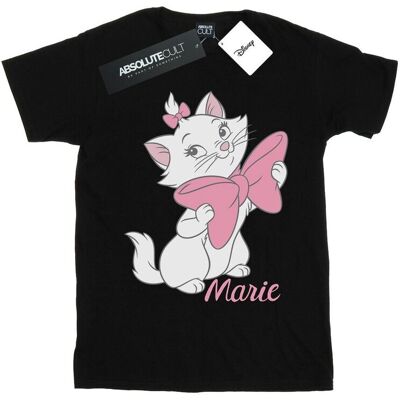 Disney Koszulka Damska / Damska Aristocats Marie Bow Cotton Boyfriend T-Shirt (S (52-55 Cm) / Czarny) Disney Koszulka Damska / Damska Aristocats Marie Bow Cotton Boyfriend T-Shirt (S (52-55 Cm) / Czarny)