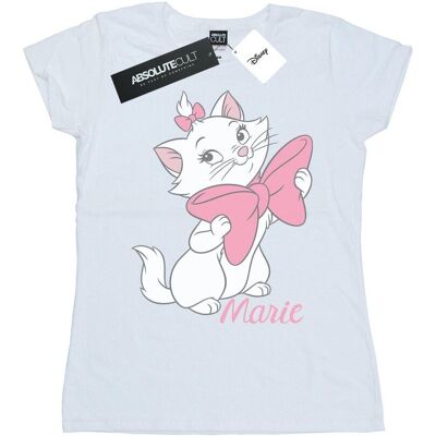 Disney Koszulka Damska / Damska Aristocats Marie Bow Cotton T-Shirt (L / Ciepły Biały) Disney Koszulka Damska / Damska Aristocats Marie Bow Cotton T-Shirt (L / Ciepły Biały)