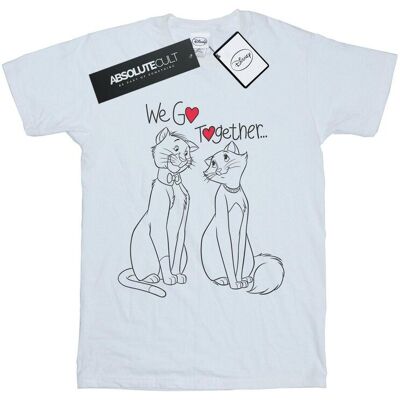 Disney Koszulka Damska / Damska Aristocats We Go Together Cotton Boyfriend T-Shirt (S (52-55 Cm) / Ciepły Biały) Disney Koszulka Damska / Damska Aristocats We Go Together Cotton Boyfriend T-Shirt (S (52-55 Cm) / Ciepły Biały)