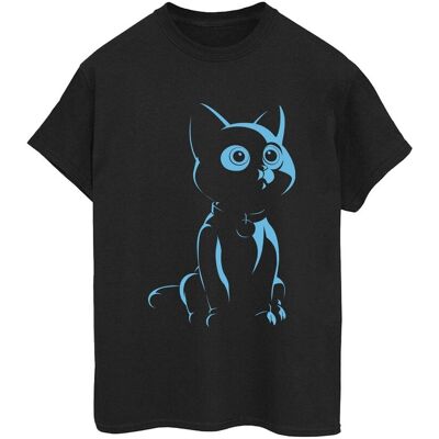 Disney Koszulka Damska / Damska Astral Sox Cute Stare Cotton Boyfriend T-Shirt (3XL / Czarny) Disney Koszulka Damska / Damska Astral Sox Cute Stare Cotton Boyfriend T-Shirt (3XL / Czarny)
