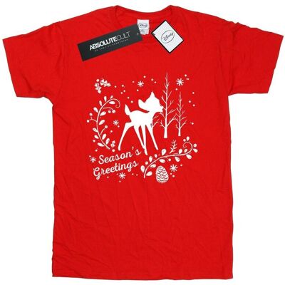 Disney Koszulka Damska / Damska Bambi Christmas Greetings Cotton Boyfriend T-Shirt (XL 8,5-9 / Ciemnowiśniowy) Disney Koszulka Damska / Damska Bambi Christmas Greetings Cotton Boyfriend T-Shirt (XL 8,5-9 / Ciemnowiśniowy)