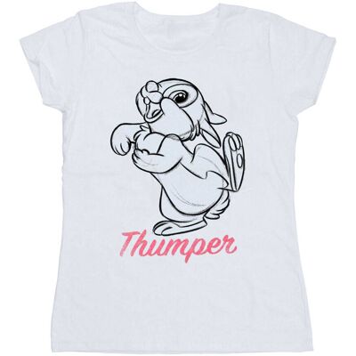 Disney Koszulka Damska / Damska Bambi Thumper Line Drawing Cotton T-Shirt (M / Ciepły Biały) Disney Koszulka Damska / Damska Bambi Thumper Line Drawing Cotton T-Shirt (M / Ciepły Biały)