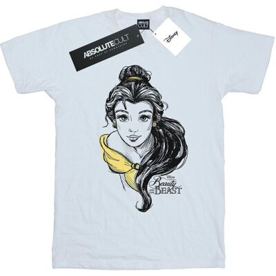 Disney Koszulka Damska / Damska Belle Sketch Cotton Boyfriend T-Shirt (XXXXS / Ciepły Biały) Disney Koszulka Damska / Damska Belle Sketch Cotton Boyfriend T-Shirt (XXXXS / Ciepły Biały)