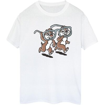 Disney Koszulka Damska / Damska Chip ´n Dale Glasses Cotton Boyfriend T-Shirt (XXXXXS / Ciepły Biały) Disney Koszulka Damska / Damska Chip ´n Dale Glasses Cotton Boyfriend T-Shirt (XXXXXS / Ciepły Biały)