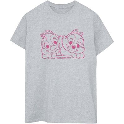 Disney Koszulka Damska / Damska Chip ´n´ Dale Nuts About You Cotton Boyfriend T-Shirt (S (52-55 Cm) / Jasnoszary) Disney Koszulka Damska / Damska Chip ´n´ Dale Nuts About You Cotton Boyfriend T-Shirt (S (52-55 Cm) / Jasnoszary)